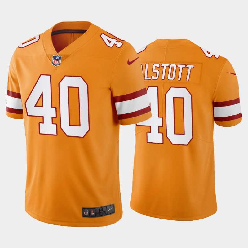 Men & Women & Youth Tampa Bay Buccaneers #40 Mike Alstott Yellow Limited Stitched Throwback Jersey->tennessee titans->NFL Jersey